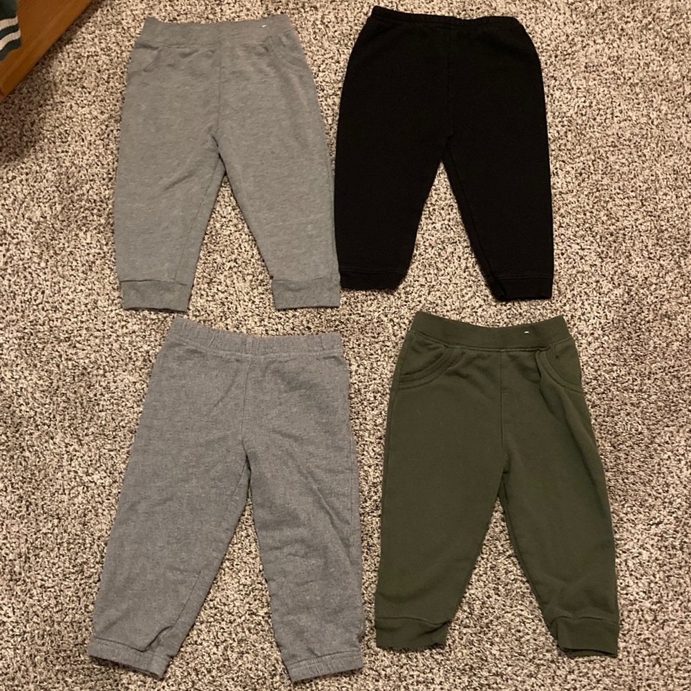 Kids Bottoms Set - Gray, Black, Green
